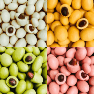 カカオ豆チョコレートボールホワイト4種MIXギフトボックス