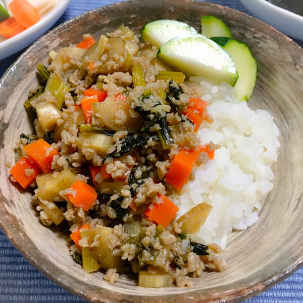 京の八百屋が作る化学調味料無添加惣菜＜大豆ミートのベジそぼろ＞農薬・化学肥料不使用の野菜使用