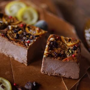 ファインカカオ&ゆずの麹チーズケーキ 4~6人用（無添加・グルテンフリー）