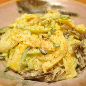 山蕗山椒と春雨のサラダ