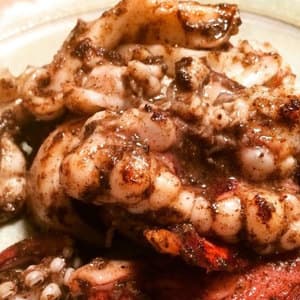 イカのディップソース炒め