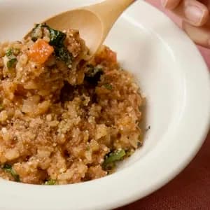 ボロネーゼリゾット【栽培期間中農薬・化学肥料不使用の玄米と野菜】