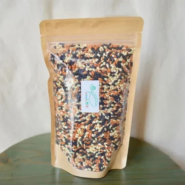 古代米mix（三種混合）令和7年産（無農薬・無肥料/ハザかけ天日干し）