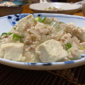 さらたま糀で和風な麻婆豆腐