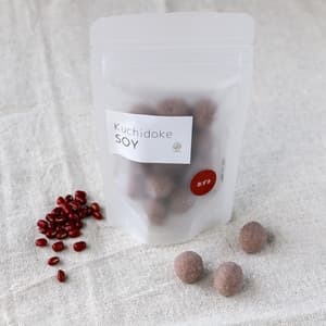 くちどけSOY・あずき【秋限定】九州産有機大豆の菓子 白砂糖不使用 和三盆 カカオバターでコーティング